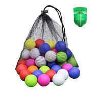 Scott Edward Air Golf Practice Balls, 20/40/50 Pieces, Lightweight Foam Ball, Realistic Bright Color, Golf Training Indoor and Outdoor, for Backyard Hitting Mat, Soft