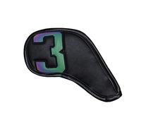 Scott Edward Golf Club Head Covers for Irons, Single Different Size Leather Waterproof, Head Covers for All Brands Callaway Ping Taylormade Cobra,Etc.
