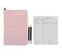 Scott Edward Golf Scoring Case, Leather Scoring Statistics Case Waterproof Soft Thick Credit Card Holder (Pink)