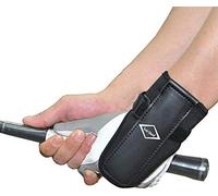 Scott Edward Golf Swing Training Aids Pro Wrist Brace Correct Gesture Practice Tool Alignment for Golf Beginners Unisex Adult (Black Wrist Brace Normal Size)