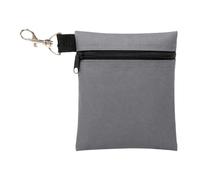 Scott Edward Golf Tee Pouch Travel Gear Professional Zipper Golf Tee/Ball Pouch Bag with Metal Lobster Claw Clip for Valuables and Golf Accessories, Clips to Your Golf Bag for Extra Storage