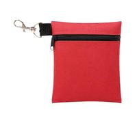 Scott Edward Golf Tee Pouch Travel Gear Professional Zipper Golf Tee/Ball Pouch Bag with Metal Lobster Claw Clip for Valuables and Golf Accessories, Clips to Your Golf Bag for Extra Storage