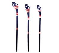 Scott Edward Knitted Golf Club Cover Long Full Coverage Golf Club Cover Set of 3 Fits Well Driver(460cc) Fairway Wood and Hybrid(UT) Golf Club Protector for Male/Female on Blue Star Stripe Style