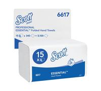 Scott Essential Interfold Hand Towels White (15 Pack) 6617