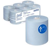 Scott Essential Rolled Paper Hand Towel 1 Ply 350m Blue (Pack of 6)