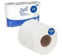 Scott Essential Standard Size White Toilet Roll 2 Ply 8538 36 Rolls x 320 Sheets