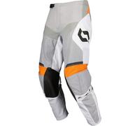 Scott Evo Race Bright White Motocross Pants, white-orange, size 28 for Men