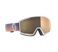 SCOTT Factor Pro Light Sensitive Sports Goggle (Bronze chrome/White/Soft Pink)