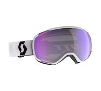 Scott Faze II Light Sensitive Goggle: Mineral White/Black/Blue Chrome