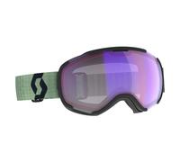 Scott Faze II Light Sensitive Goggle: Soft Green/Black/Blue Chrome Col