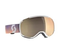 Scott Faze II Light Sensitive Goggle: White/Soft Pink/Bronze Chrome Co
