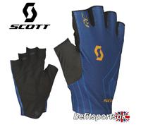 SCOTT FINGERLESS CYCLING GLOVES CYCLE RC PADDED PALMS BLACK BIKE WRIST CLOSURE