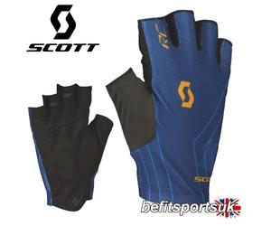 SCOTT FINGERLESS CYCLING GLOVES CYCLE RC PADDED PALMS BLACK BIKE WRIST CLOSURE