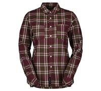 Scott Flannel Long Sleeve Shirt Red,Purple XS Woman