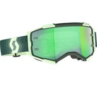 Scott Fury Chrome Dark Motocross Goggles, green for Men
