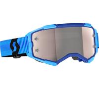 Scott Fury Chrome Motocross Goggles, black-blue for Men