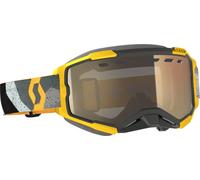 Scott Fury Light Sensitive Camo Grey/Yellow Snow Goggles, black-grey-yellow for Men