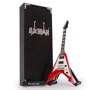 Scott Ian - Miniature Guitar Replica - Music Gifts - Handmade Ornamental 1/4 Scale - Includes a Display Box, Name Tag and Miniature Guitar Stand