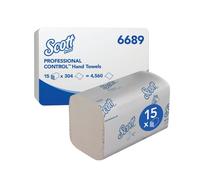 Scott Interfold Hand Towels 1-Ply x304 White Pack of 15 6689