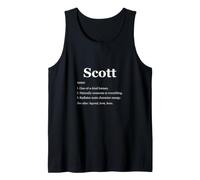 Scott is A Legend Dictionary Definition Funny Saying Tank Top