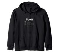 Scott Is A Legend Dictionary Definition Funny Saying Zip Hoodie