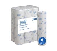 Scott L20 Wiper Couch Roll White 200 Sheets (Pack of 6) 7415