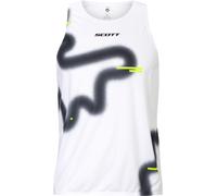 Scott - Lightweight, breathable and stretchy road running tank top - RC Run Tank M White Black for Men in Recycled Polyester - Size M White M