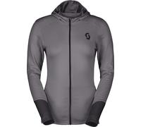 Scott - Lightweight, breathable Hood Fleeces - Hoody W's Defined Light Evening Grey Black for Women - Size M Black M