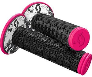 Scott Mellow MX Motorcycle Grips in oughnut Black / Pink