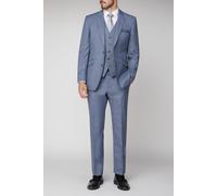 Scott Men's Sharkskin Premier Fit Trousers in Blue | Size: 30R Scott Blue 30R