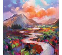 Scott Naismith Etive Flow Framed Canvas Print Scott Naismith Multicolor
