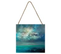 Scott Naismith Isle Of Skye Emerges Wooden Plaque in Blue Scott Naismith Blue