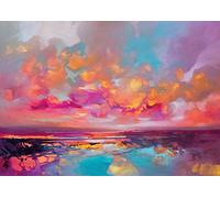 Scott Naismith Printed Canvas 85 x 120 cm, Multi-Colour, 85 x 120 x 3.8 cm