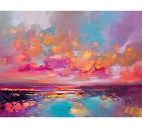 Scott Naismith WDC100725 Printed Canvas 60 x 80 cm (Coloured Rivage), Multi-Colour, 60 x 80 x 3.8 cm