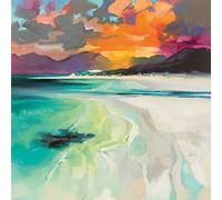 Scott Naismith WDC97333 60 x 60 cm Seilebost Beach Canvas Print, Multi-Colour, 60 x 60 x 3.8 cm