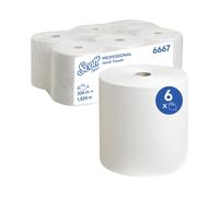 Scott Paper Hand Towel Roll for Disp 304m Long White Pack of 6 6667