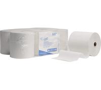 SCOTT PERFORMANCE Hand Towels - Roll - White - 6 rolls x 200m + FREE UK deliver