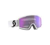 Scott Factor Pro Light Sensitive Goggle: Mineral White/Black/Blue Chro