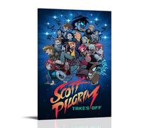 Scott Pilgrim Movie Canvas Art, Decorative Painting, Modern Family Bedroom Wall Decor, 12x18inch(30x45cm)