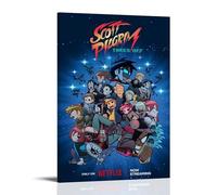Scott Pilgrim Takes OffWaterproof And Stain Resistant Decorative Paintings High-definition Posters Suitable for Multiple Scenarios in Living Rooms Bedrooms And OfficesFrame-style24x36inch(60x90cm)