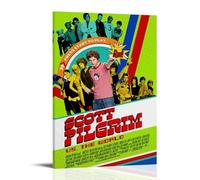 Scott Pilgrim Vs Poster Canvas Oil Painting Canvas Art Poster Home Hanging Painting Bar Art Interior Wall Decoration PosterFrame-style12x18inch(30x45cm)