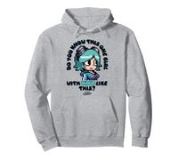 Scott Pilgrim Vs. The World Ramona Flowers Pullover Hoodie, Adult Unisex, Heather Grey, Small