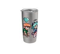 Scott Pilgrim Vs. The World Scott Hearts Ramona Stainless Steel Insulated Tumbler