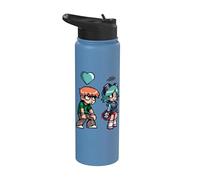 Scott Pilgrim Vs. The World Scott Hearts Ramona Stainless Steel Insulated Water Bottle