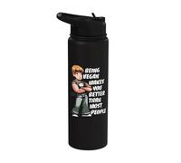 Scott Pilgrim Vs. The World Vegan Todd Ingram Stainless Steel Insulated Water Bottle