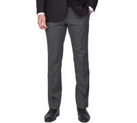Scott Plain Fronted Classic Striped Masonic Trouser for Men in Black, 40W / 33R