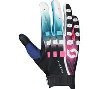 Scott Podium Pro Stealth Blue Motocross Gloves, pink-blue, size XL for Men