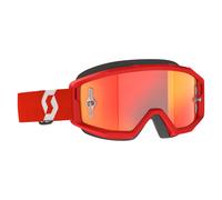 Scott Primal Chrome Goggle (Red / White) Orange Chrome Works Lens MX Motocross