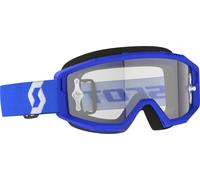 Scott Primal Clear Motocross Goggles, blue/white, One size