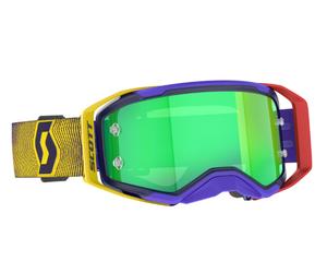 Scott Prospect 2.0 MX Goggles Red/Yellow w/Green Chrome Lens Motocross Off-Road